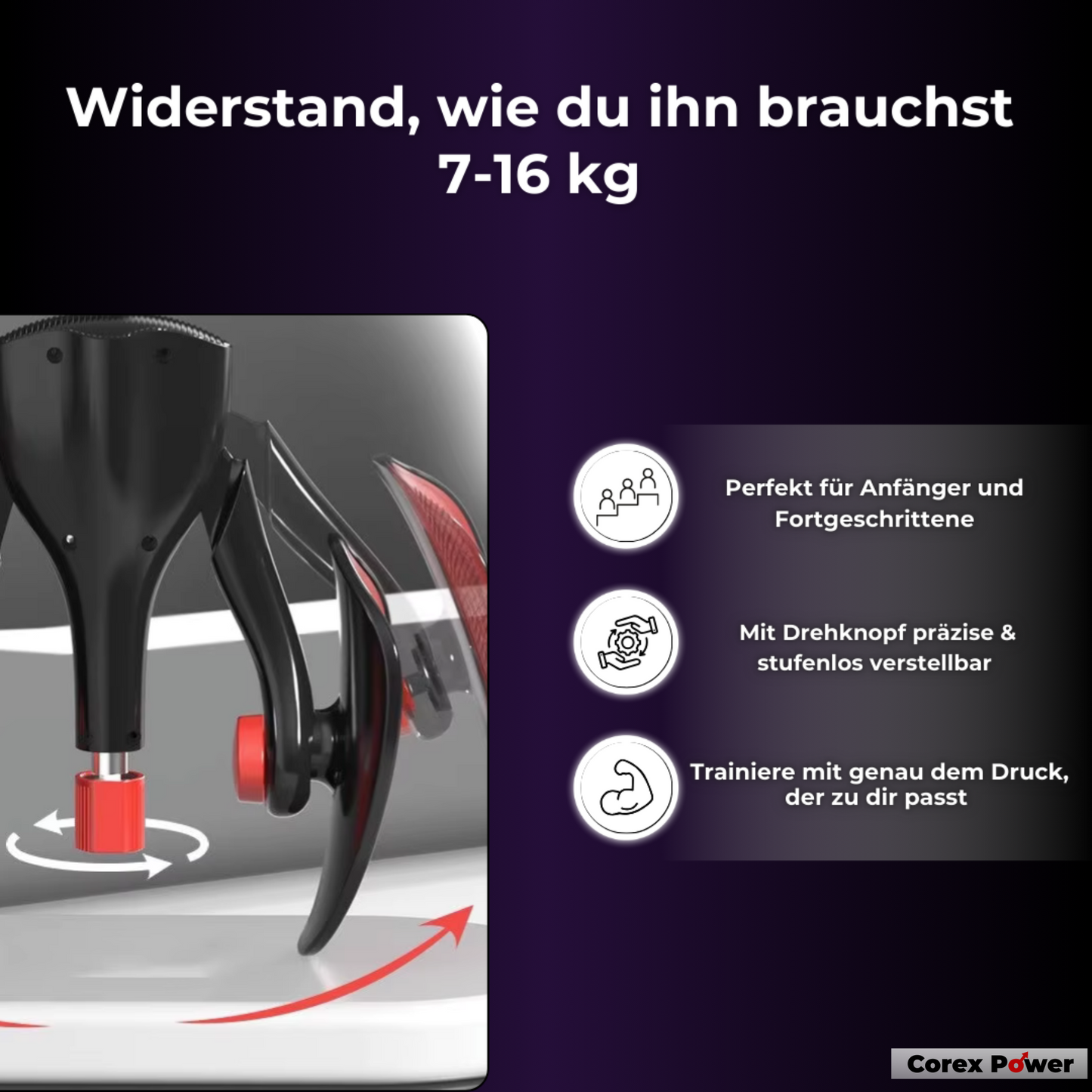 CoreX Power – Steinhart. Kontrolliert. Unaufhaltsam. Mehr Ausdauer, härtere Erektionen – ohne Pillen, ohne Bullshit.